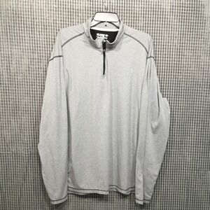 Reel Legends Mens Pullover 1/4 Zip Performance Ultra Comfort XXL Gray